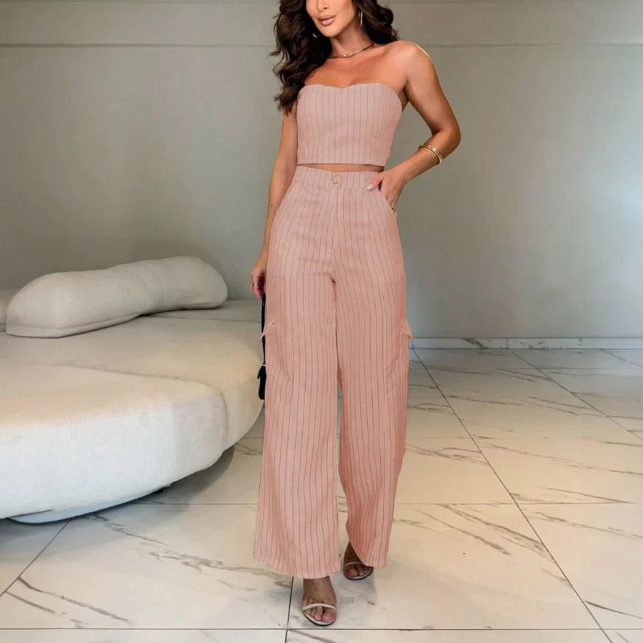 Conjunto Alfaiataria Calça Cargo e Top