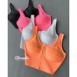 Cropped feminino corselete retro bojo New premium veste p m g com elastano