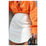 Saia Curta Alfaiataria Mini saia Moda Verao 2025 Blogueira