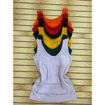 Kit 5 Regata Feminina de Alça Larga Alça Grossa Básica Malha Suede
