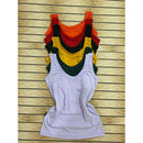 Kit 5 Regata Feminina de Alça Larga Alça Grossa Básica Malha Suede
