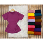 Kit 10 T-shirts Lisas Em Malha Suede