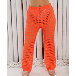 Calça saída de praia biquíni furadinha moda feminina blogueira verão