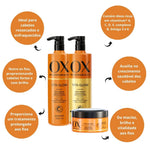 OX Vita Glow Mari Maria - Kit completo ( Sh + Cond 500ml, Máscara de Tratamento 190gr + Sérum Reconstrutor 110ml ) - Envio