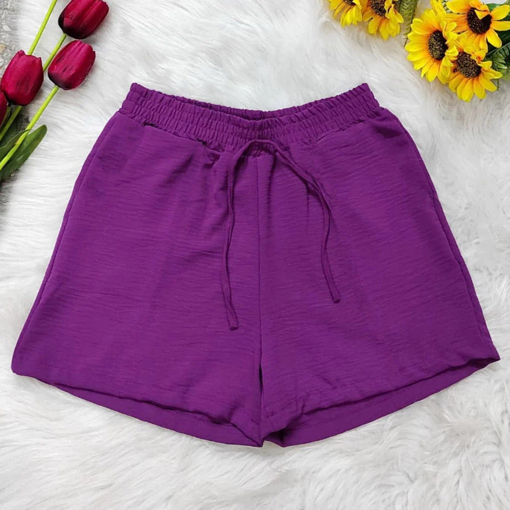 Short Duna Feminino Básico Leve Verão Atlético