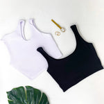 Kit 2 Cropped Feminino Top Alcinha Suplex Moda Gringa Verão Várias Cores