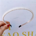 5 Tiaras Delicada Pérola Pedraria Arco Cabelo Feminina Luxo