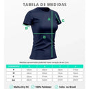 Kit 3 Camisetas Femininas Dry Fit Poliéster Premium Academia Treino Corrida Proteção UV 50+