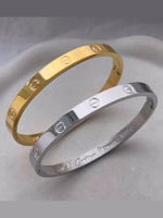 Bracelete Aço inoxidável Dourado ou prata Pulseira Feminina Acessórios Femininos