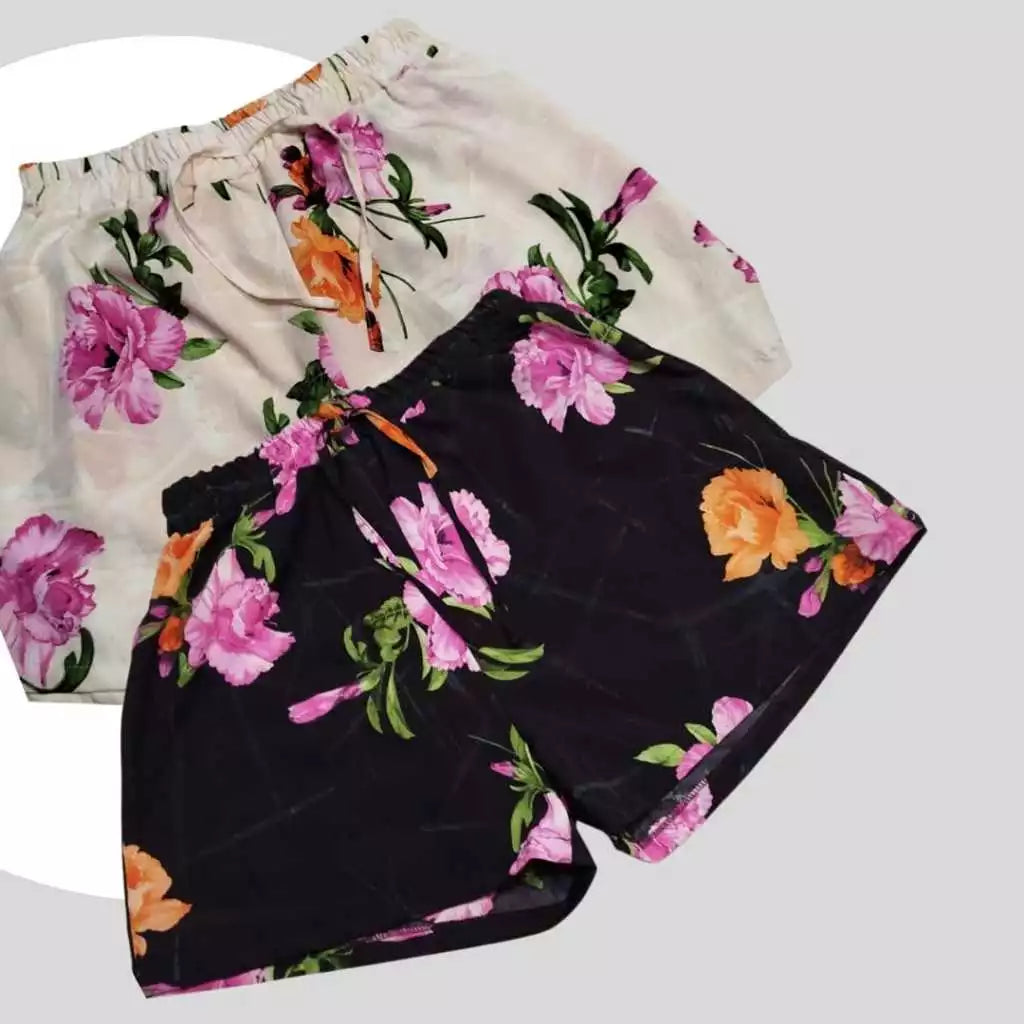 Kit 3 Shorts Feminino Viscose Casual Malha Fresquinha