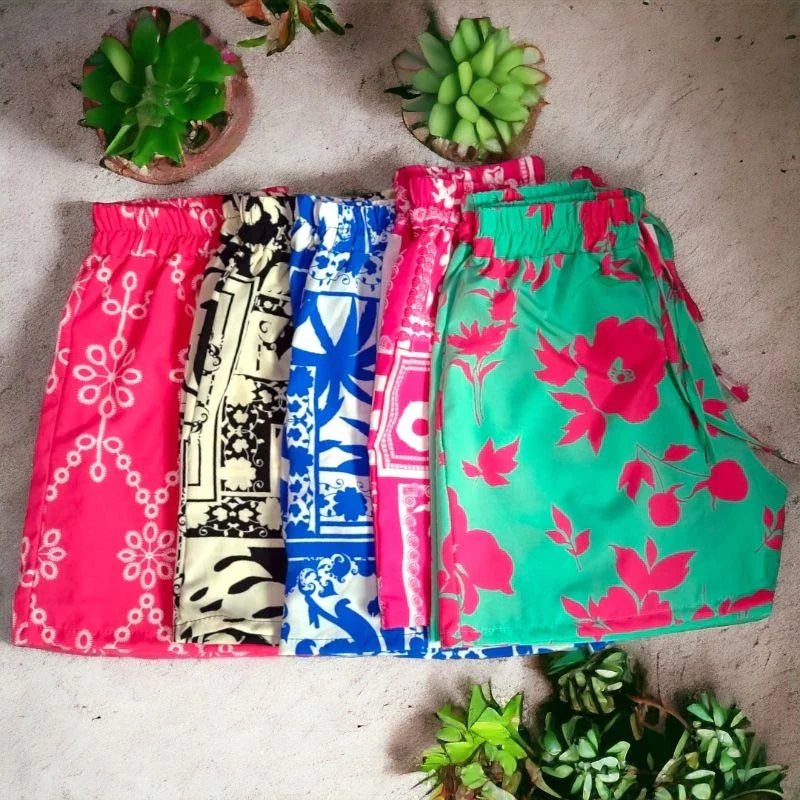 Kit 3 Shorts Feminino Viscose Casual Malha Fresquinha