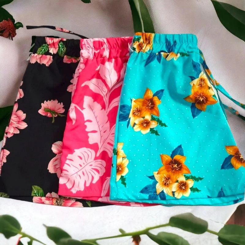 Kit 3 Shorts Feminino Viscose Casual Malha Fresquinha