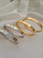 Bracelete Aço inoxidável Dourado ou prata Pulseira Feminina Acessórios Femininos