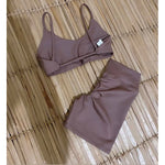 conjunto fitness de short academia empina bumbum zero transparência tecido premium