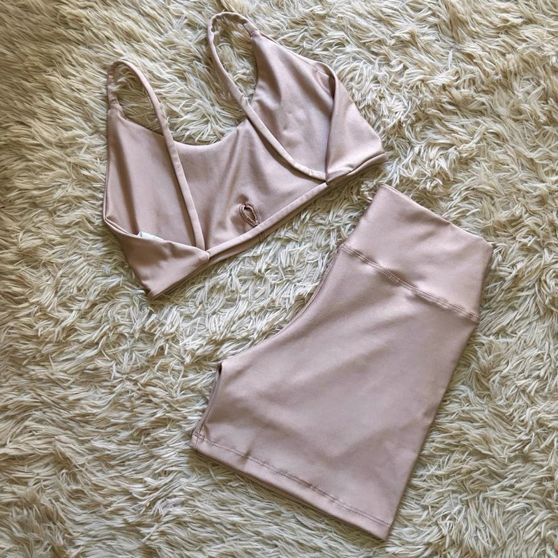 conjunto short fitness de academia zero transparência SEM empina bumbum
