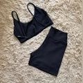 conjunto short fitness de academia zero transparência SEM empina bumbum