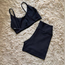 conjunto short fitness de academia zero transparência SEM empina bumbum