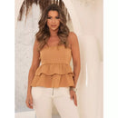 Blusa Feminina Alfaiataria Peplum Tomara Que Caia