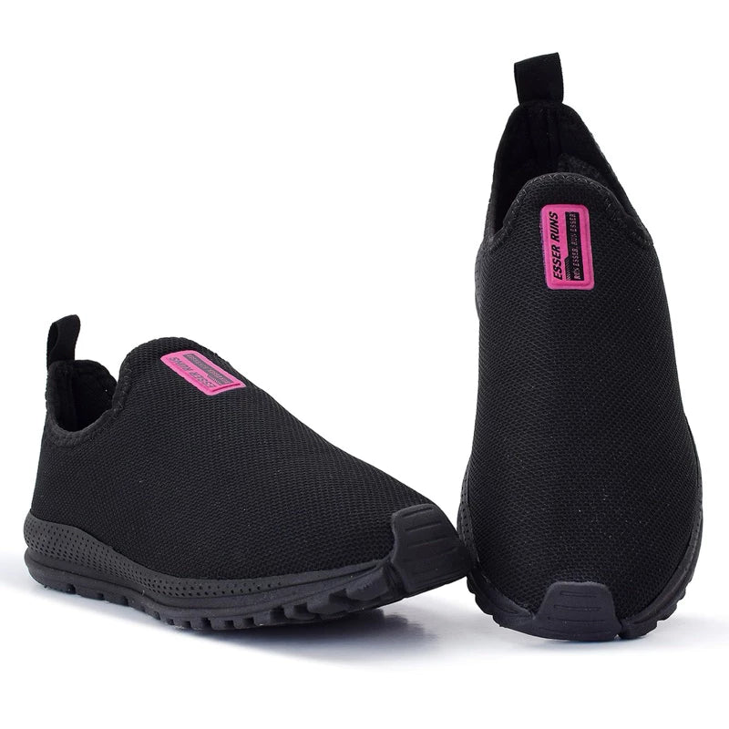 Tênis Meia Feminino Calce Fácil Botinha Ortopédico Esportivo Sneaker Slip On Casual confortável Academia