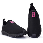 Tênis Meia Feminino Calce Fácil Botinha Ortopédico Esportivo Sneaker Slip On Casual confortável Academia