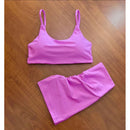 conjunto fitness de short academia empina bumbum zero transparência tecido premium