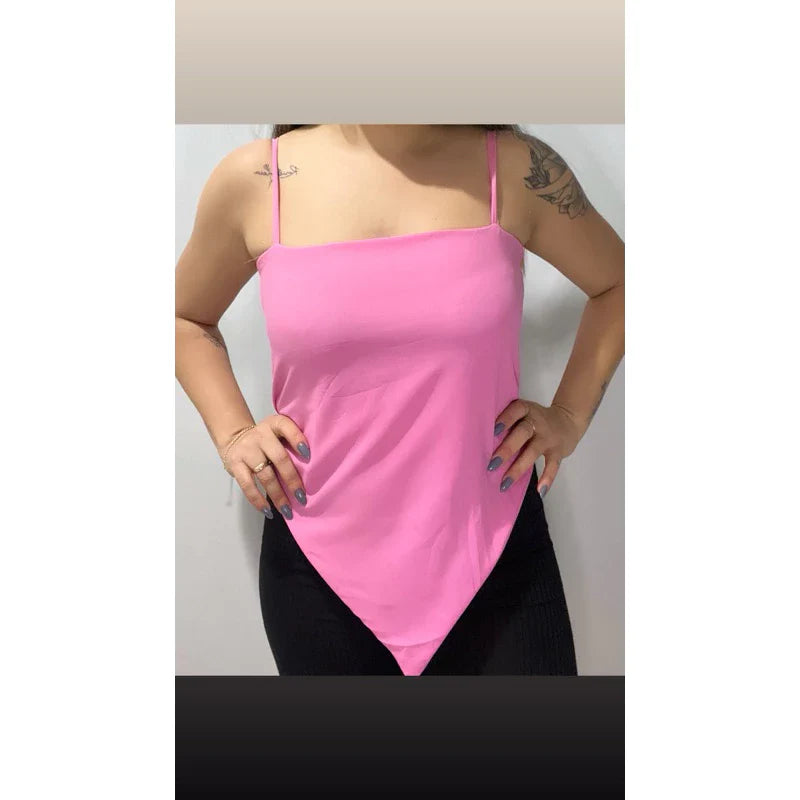 Blusa Lenço Amarração Feminina Elegante Estampada com Alça Ajustável