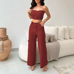 Conjunto Alfaiataria Calça Cargo e Top