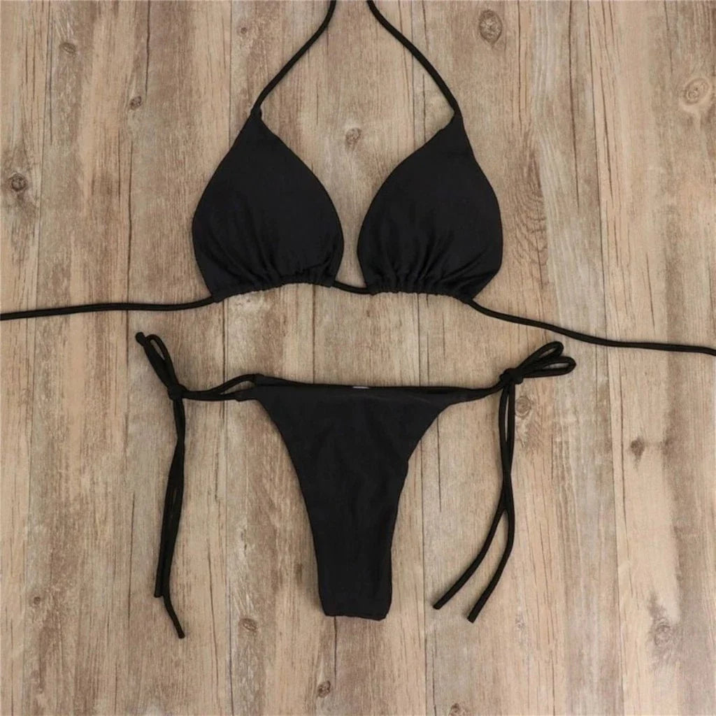 Biquini Feminino Cotininha Fio Dental Sem Bojo Moda Verão Ideal Para Maquinha