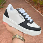 Tênis Feminino Casual Branco Ideal Academia Retrô Canedan Vintage Conforto e Estilo para o Dia a Dia