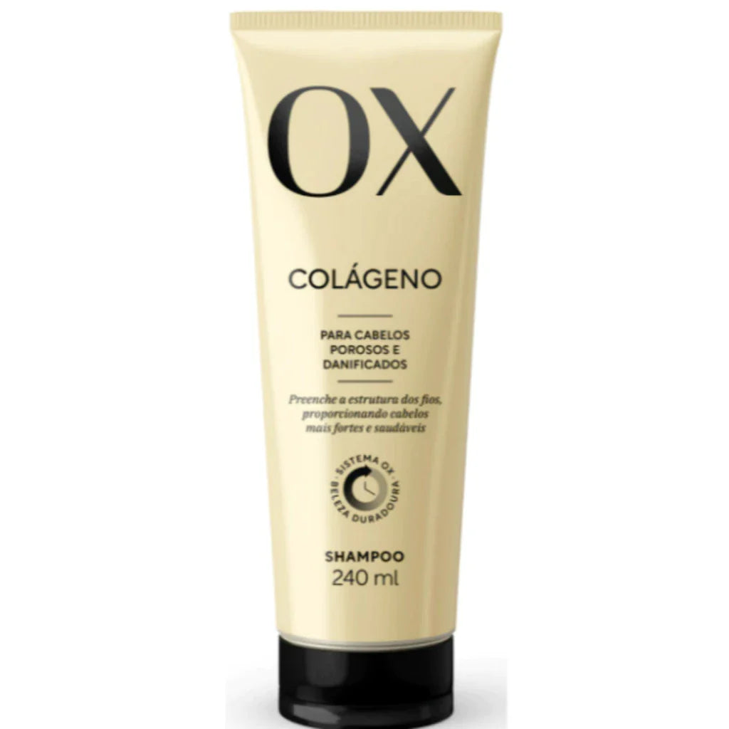 Kit Ox Colágeno - Shampoo, Condicionador 240ml e Máscara 300g