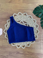 Cropped Alfaiataria Forrado Moda Feminina Um Ombro Só Gringa Blogueira