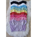 Cropped Corselet Tomara que Caia em Cirrê com Zíper e Arco