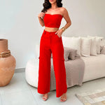 Conjunto Alfaiataria Calça Cargo e Top