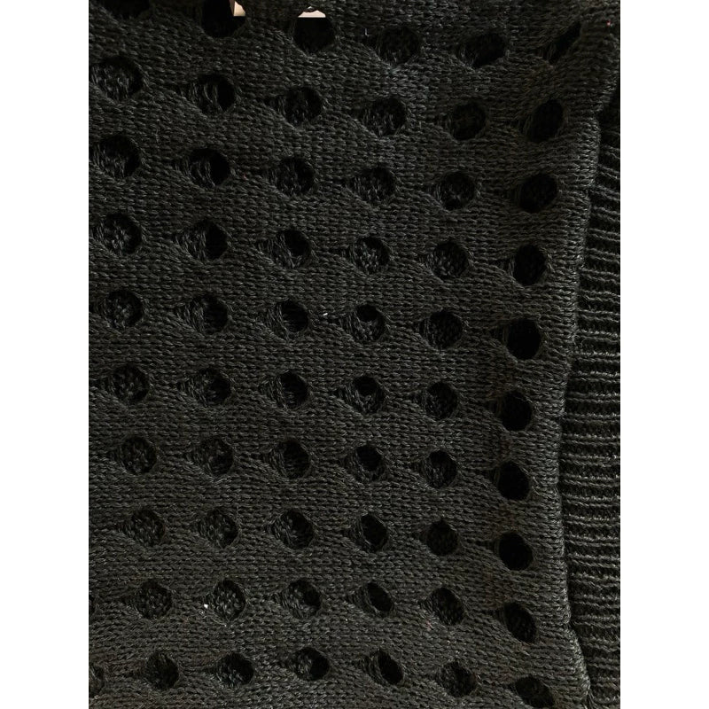 Saia Saída de Praia Tricot moda furadinha feminina verão biquíni tricô moda