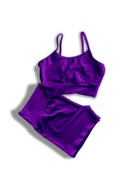 Conjunto de Academia Feminino Fitness Shorts Cintura Alta Top Alça