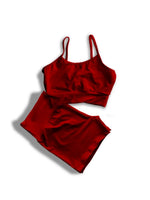 Conjunto de Academia Feminino Fitness Shorts Cintura Alta Top Alça