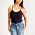 Regata de Alcinha Blusinha com Alça Aesthetic Moda Basica Blusa Feminina Lisa