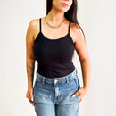 Regata de Alcinha Blusinha com Alça Aesthetic Moda Basica Blusa Feminina Lisa