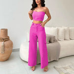 Conjunto Alfaiataria Calça Cargo e Top