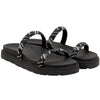 Sandalia feminina Papete Birken Super confortável plataforma tiras de brilho Strass Luxo leve antiderrapante macia