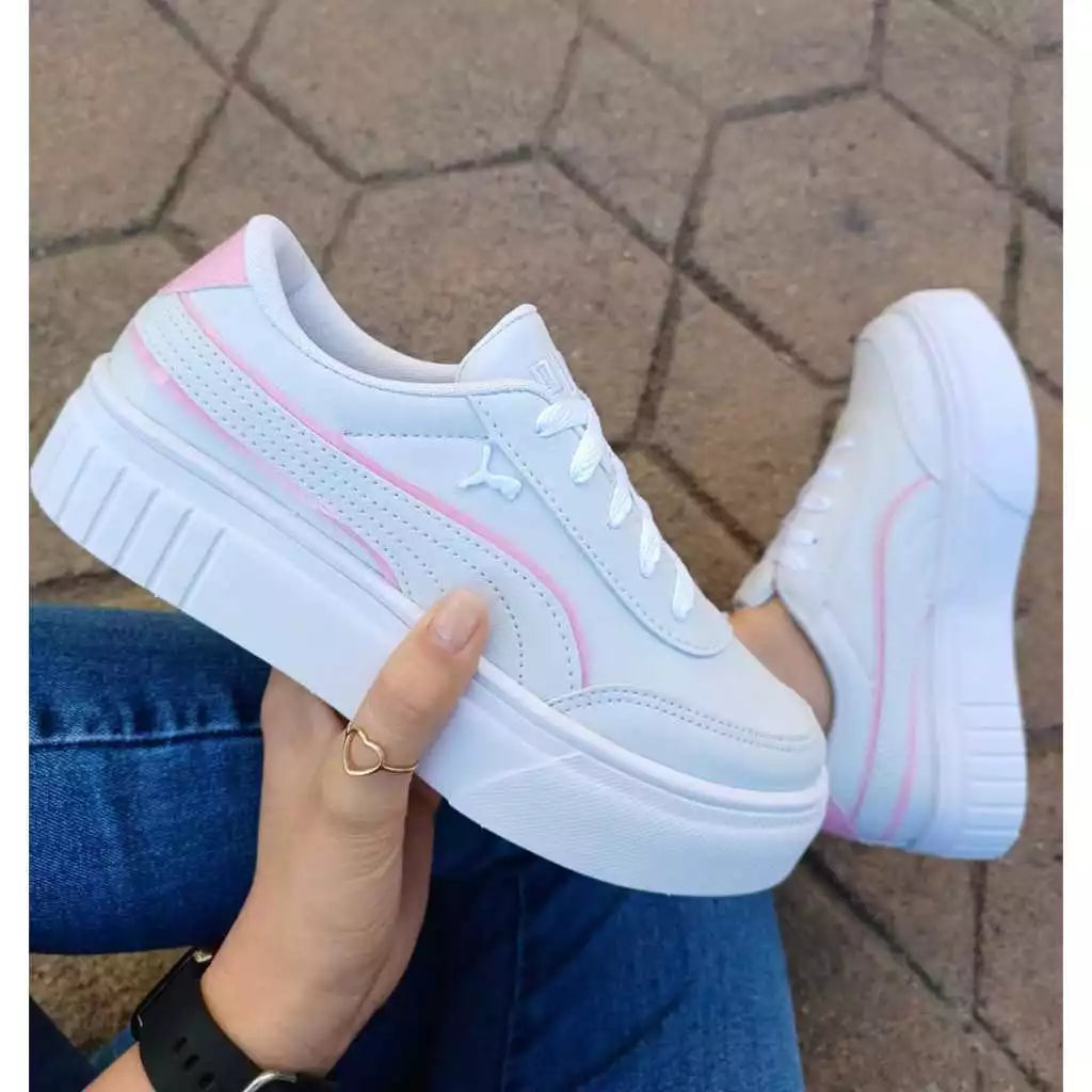 Tenis Esportivo Feminino Tênis Casual Plataforma Branco Tenis Para Caminhada Corrida