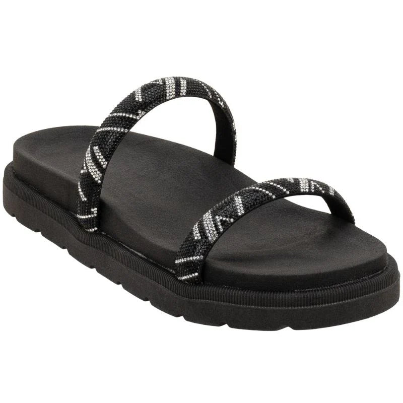 Sandalia feminina Papete Birken Super confortável plataforma tiras de brilho Strass Luxo leve antiderrapante macia