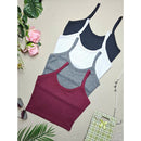 KIT4 TOP FEMININO De Alcinha Canelado- Várias Cores