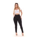 Calça Skinny Com Cinto Malha Crepe Cintura Alta do P ao G3