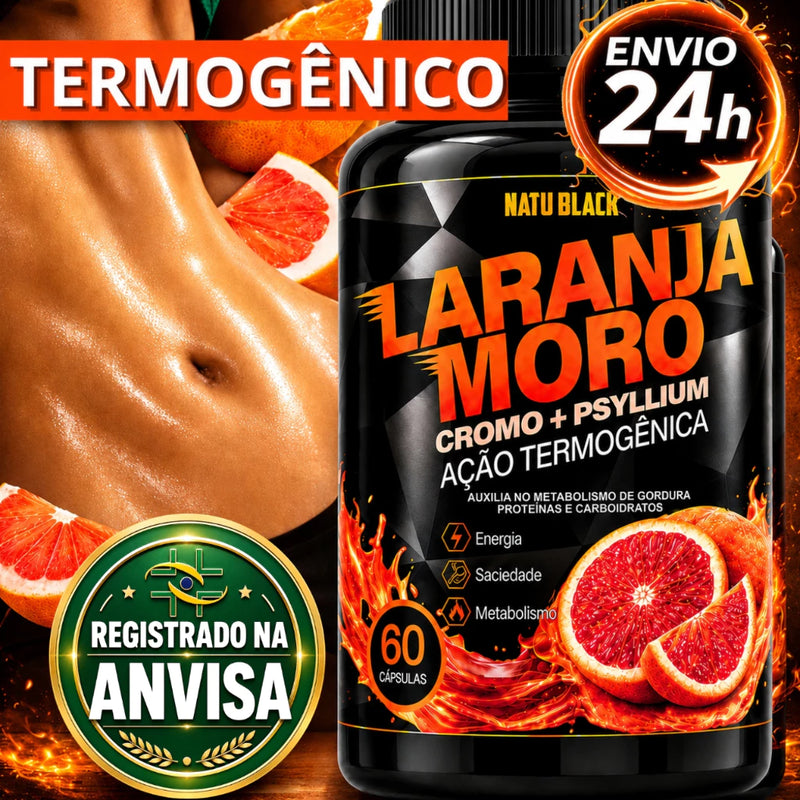 BemFamosa Orange Shape Premium | Laranja Moro + Psyllium + Cromo | 60 Cápsulas