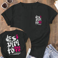 Camiseta Feminina Blusa ESPIRITO SANTO A CASA É SUA Camisa Manfinity 100% algodão Street Wear