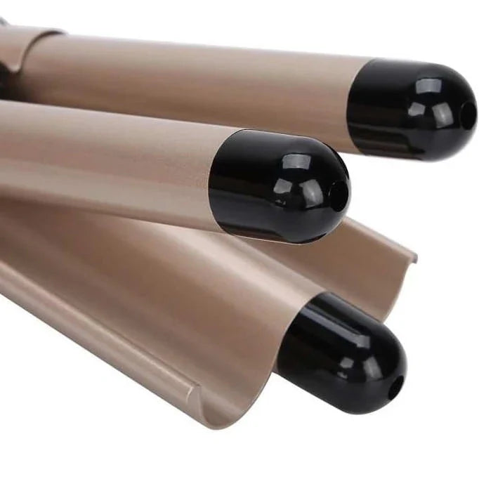 Chapinha Triondas Ondulador Formador Triplo 22mm Modelador de Cachos Onda Cabelo Cerâmica 200°C