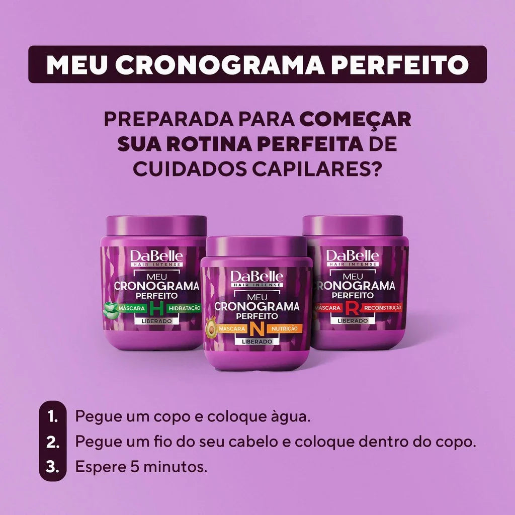 Kit DaBelle Hair Intense Meu Cronograma Perfeito (7 Produtos)