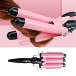 Chapinha Triondas Ondulador Formador Triplo 22mm Modelador de Cachos Onda Cabelo Cerâmica 200°C