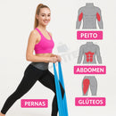 Bemfamosa Resistance Pro Kit | Mini Band + Elástico de Resistência | Exercícios em Casa e Academia